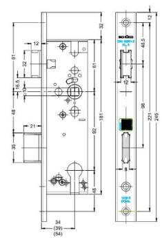 Riegel-Fallenschloss 279496 / 279499 / 279503